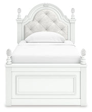 Kozlani White Twin Upholstered Panel Storage Bed - PCB1819B9