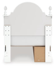 Kozlani White Twin Upholstered Panel Storage Bed - PCB1819B9