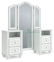 Kozlani White Vanity with Mirror - PCB1819B16
