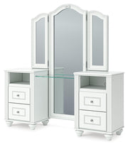 Kozlani White Vanity with Mirror - PCB1819B16