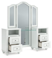 Kozlani White Vanity with Mirror - PCB1819B16