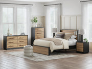 Kozmour Black/Brown Chest of Drawers - EB1460-245