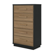 Kozmour Black/Brown Chest of Drawers - EB1460-245