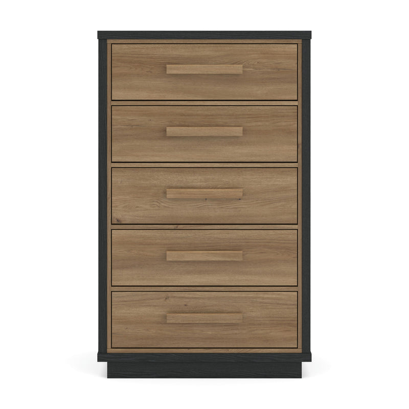 Kozmour Black/Brown Chest of Drawers - EB1460-245