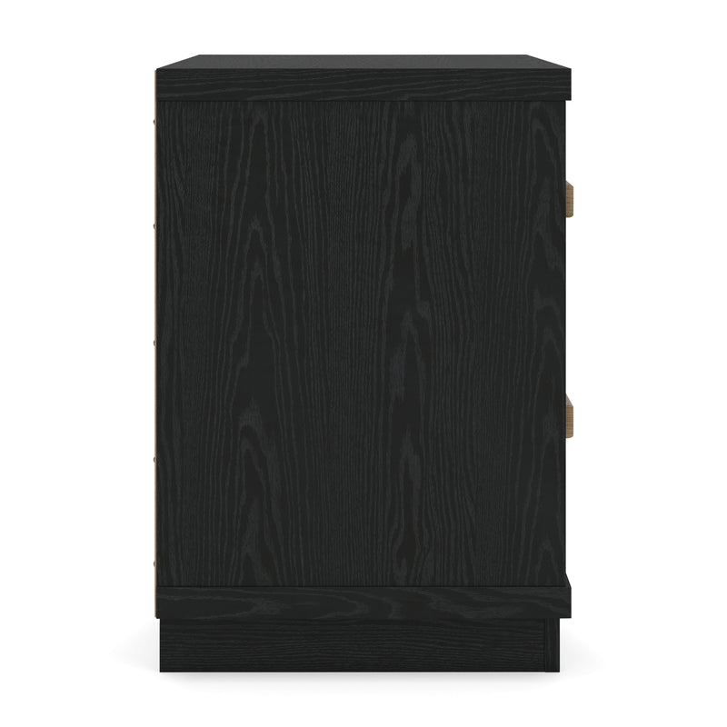 Kozmour Black/Brown Nightstand - EB1460-292