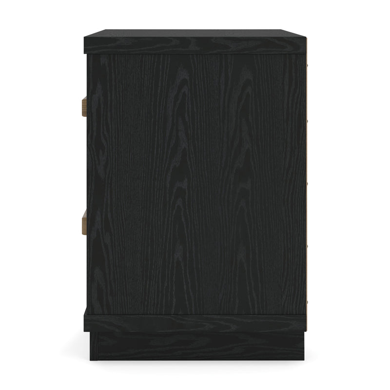 Kozmour Black/Brown Nightstand - EB1460-292