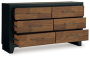 Kraeburn Brown/Black Dresser from Ashley - Luna Furniture