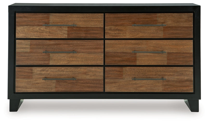 Kraeburn Brown/Black Dresser from Ashley - Luna Furniture