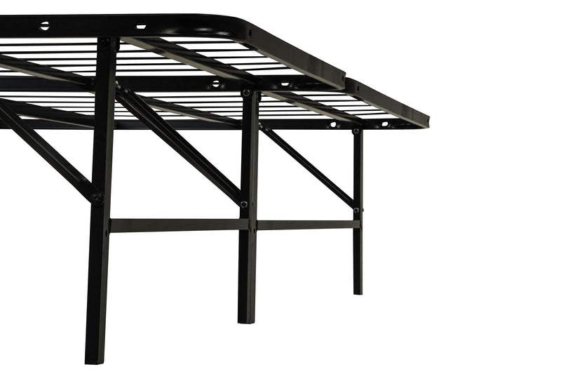 Kramer Eastern King Folding Metal Platform Bed Frame Black - 305696KE
