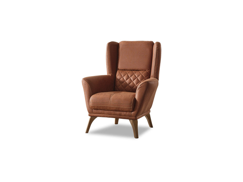 Kristal 3-pieces (Sofa & Loveseat & Chair) Livingroom Set Dark Brick in Dark Brick - 101-KRI-DBRI-321