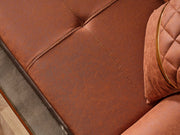 Kristal 3-pieces (Sofa & Loveseat & Chair) Livingroom Set Dark Brick in Dark Brick - 101-KRI-DBRI-321