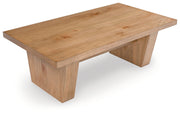 Kristiland Coffee Table with 1 End Table in Light Brown - PKG019335