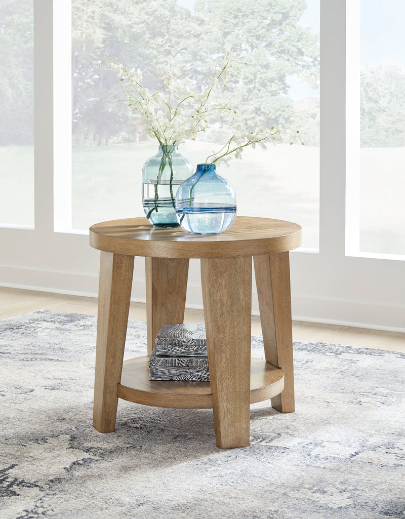 Kristiland Light Brown End Table - T674-6