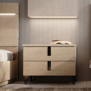 Kroma Sand Birch 48" Bed Set - p14026