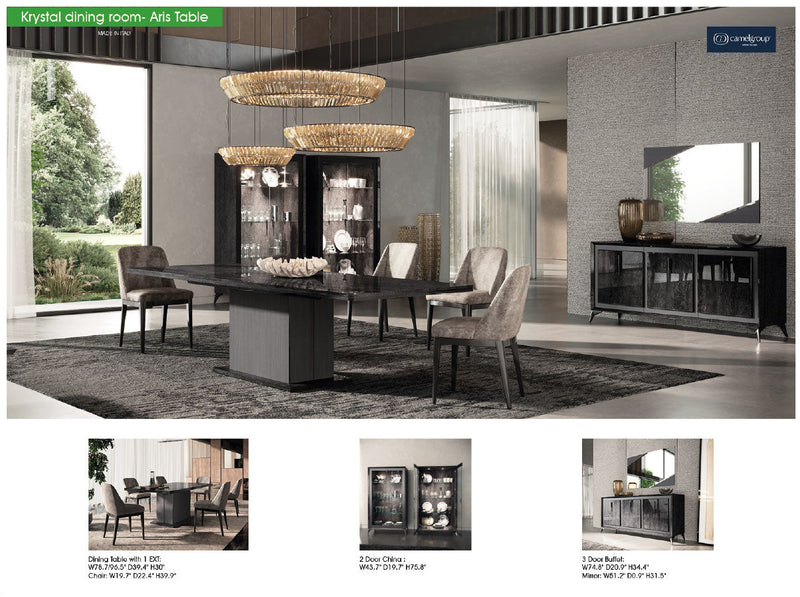 Krystal Dining room - Aris Table SET - p13548