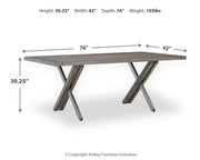 Krystanza Dining Table and 4 Chairs - D766D3