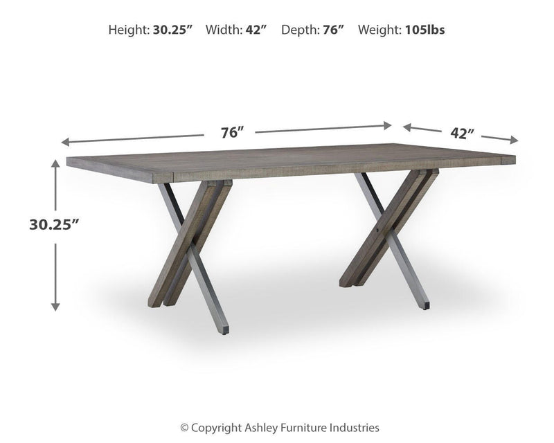 Krystanza Dining Table and 4 Chairs - D766D3