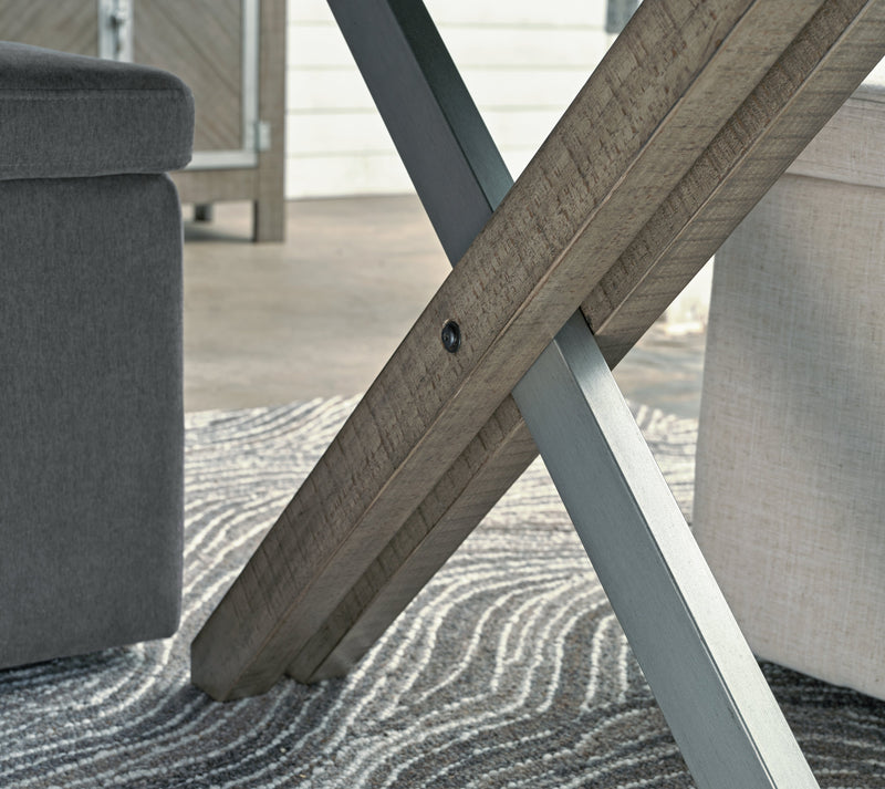 Krystanza Weathered Gray Dining Table - D766-25