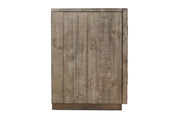 Krystanza Weathered Gray TV Stand with Electric Fireplace - Gate FurnitureTV Stand