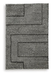 Kurtmen Black/Ivory 5' x 7' Area Rug - R407592