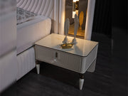 Kuvars Nightstand With Back Part - 120-KUV-NS