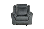[L360-L] Palm - Loveseat (Gray), Fabric, Gray With : Console, Cup Holder, Power Source, USB Charger, Rocker. Box: 1 of 1 Each - L360-L