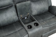 [L360-R] Palm - Recliner (Gray), Fabric, Gray With : Rocker recliner Box: 1 of 1 Each - L360-R