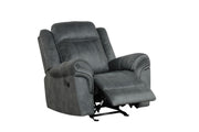 [L360-R] Palm - Recliner (Gray), Fabric, Gray With : Rocker recliner Box: 1 of 1 Each - L360-R
