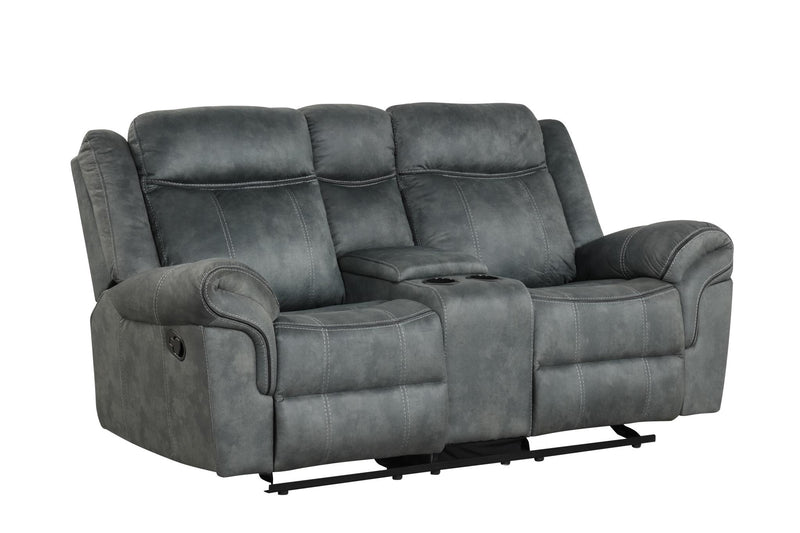 [L360-R] Palm - Recliner (Gray), Fabric, Gray With : Rocker recliner Box: 1 of 1 Each - L360-R