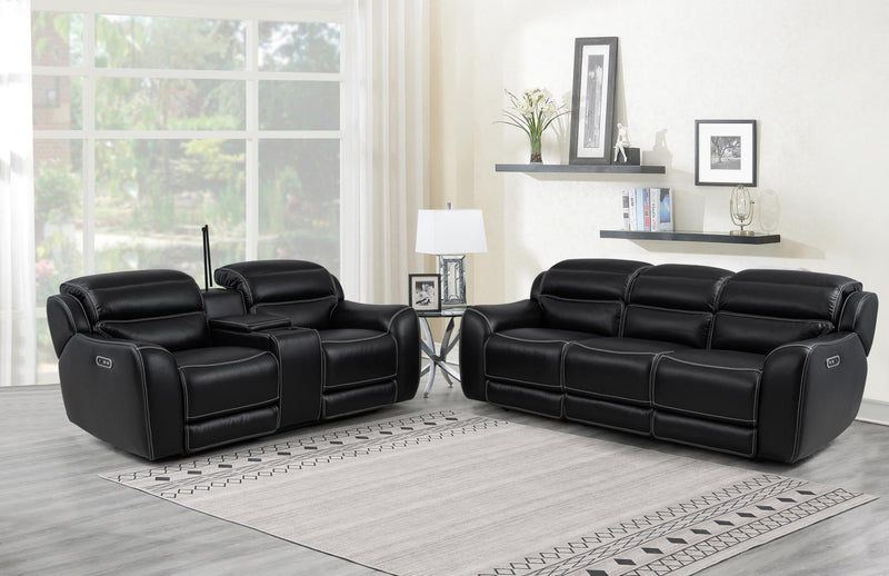 [L367-SL] London - SL (Black), Air Leather, Black With : Power Headrest, Power Source , Wireless Charger, Pull-Out Cup Holders, Reading Light, USB, Type C Charger, Zero Gravity Each - L367-SL