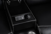 [L367-SL] London - SL (Black), Air Leather, Black With : Power Headrest, Power Source , Wireless Charger, Pull-Out Cup Holders, Reading Light, USB, Type C Charger, Zero Gravity Each - L367-SL