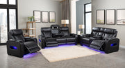L403 - Polax Black Power Recliner W/ PWR Headrest - L403-1