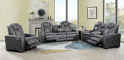 L407 - Janet Grey Power Loveseat W/ PWR Headrest - L407-2