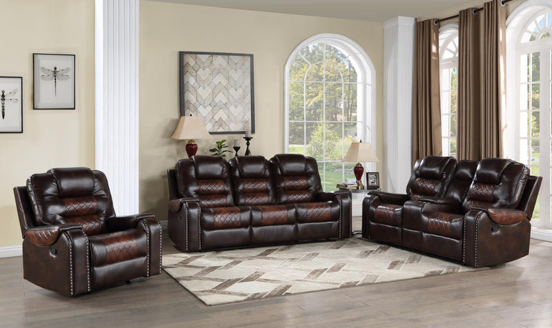 L421 - Harlow ( Brown ) 3 PC ( Sofa & Loveseat & Chair ) - L421-BWN-3PC
