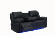 L430 - Cesar ( Black ) 2 PC ( Sofa & Loveseat ) - L430-BLK-2PC