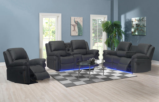 L430 - Cesar ( Black ) 3 PC ( Sofa & Loveseat & Chair ) - L430-BLK-3PC