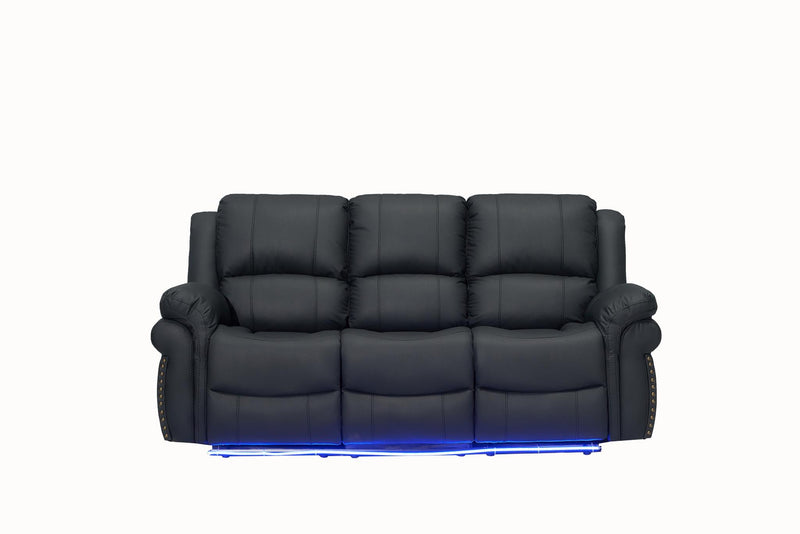 L430 - Cesar ( Black ) RECLINING LOVESEAT - L430-2