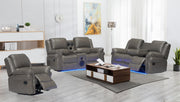 L431 - Cesar ( Grey ) RECLINING SOFA - L431-3