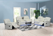 L432 - Cesar ( White ) 3 PC ( Sofa & Loveseat & Chair ) - L432-White-3PC