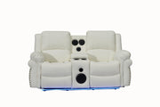 L432 - Cesar ( White ) RECLINING LOVESEAT - L432-2