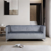 [L455-S] Austin - Sofa (Gray), Velvet, Gray With : N/A Box: 1 of 1 Each - L455-S