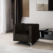 [L456-C] Austin - Chair (Brown), Velvet, Brown With : N/A Box: 1 of 1 Each - L456-C