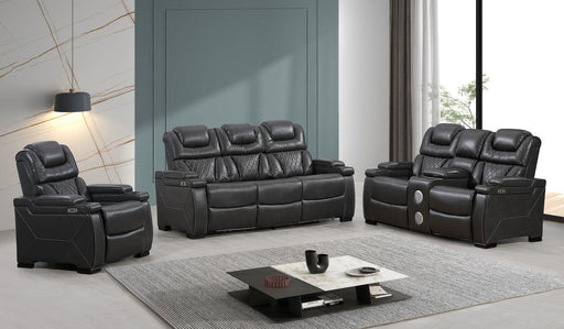 L491 - Braden Grey 2PC (Power Sofa & Loveseat) - L491-Grey-2PC