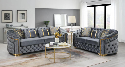 L852 - Queen ( Grey ) LOVESEAT - L852-2