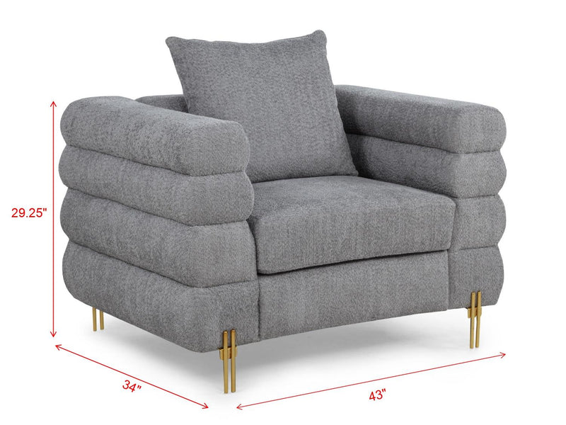 L926 - Hank Grey CHAIR - L926-Chair