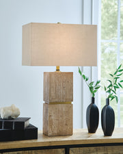 Laddner Beige Table Lamp - L236054