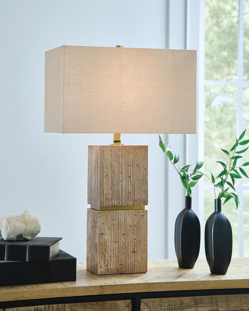 Laddner Beige Table Lamp - L236054