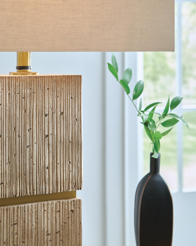 Laddner Beige Table Lamp - L236054