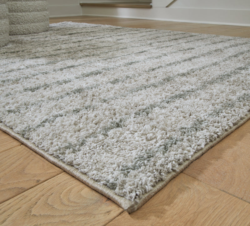 Laddway Cream/Green Large Rug - R406881