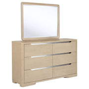 Ladera 6-drawer Bedroom Dresser and Mirror Light Elm - 225083M